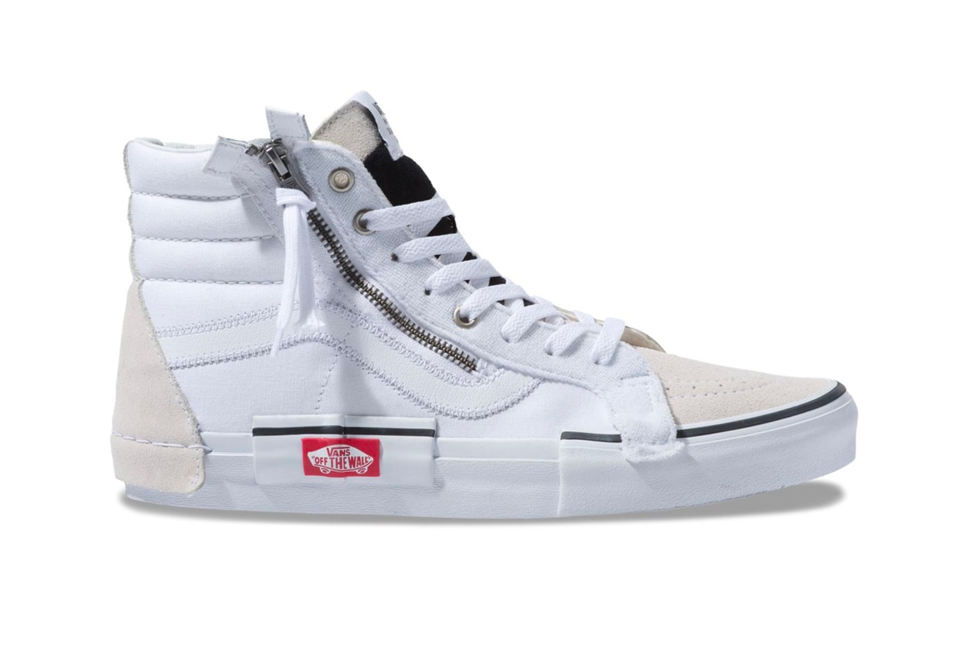 Vans Sk8 Hi Deconstructed White Release Info Date Reissue checkerboard black cap Inside Out