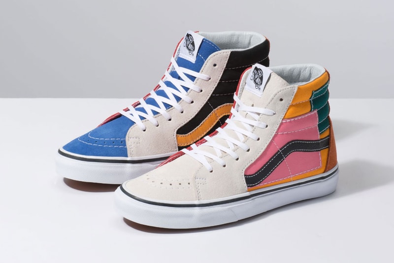 Vans Sk8-Hi "Patchwork" Release Details info colorway stitch multicolor