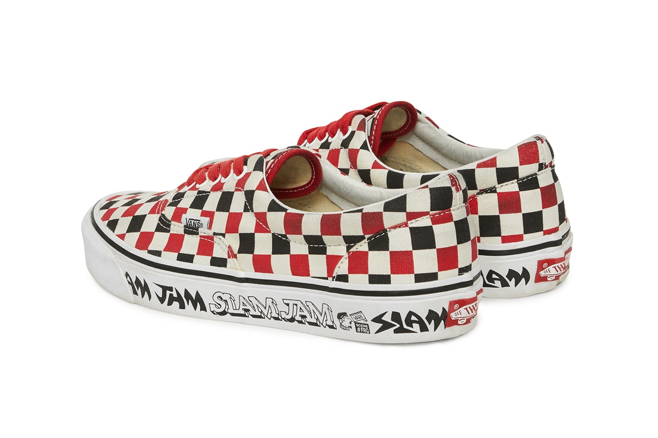 Slam Jam x Vans Collab Release Date Sneakers Shoes Trainers Kicks Footwear Cop Purchase Buy Collab Collaboration Fergus Fergadelic Purcell Era Icon Milano