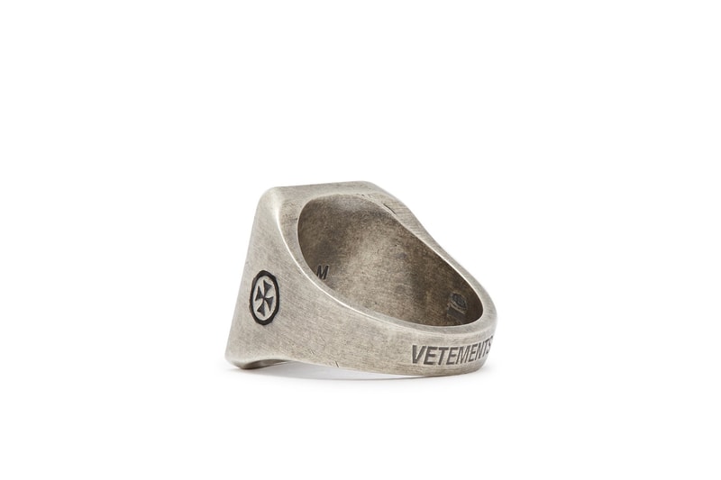 Vetements SS19 Sterling-Silver Accessories rings necklaces silver skulls crosses jewellery 