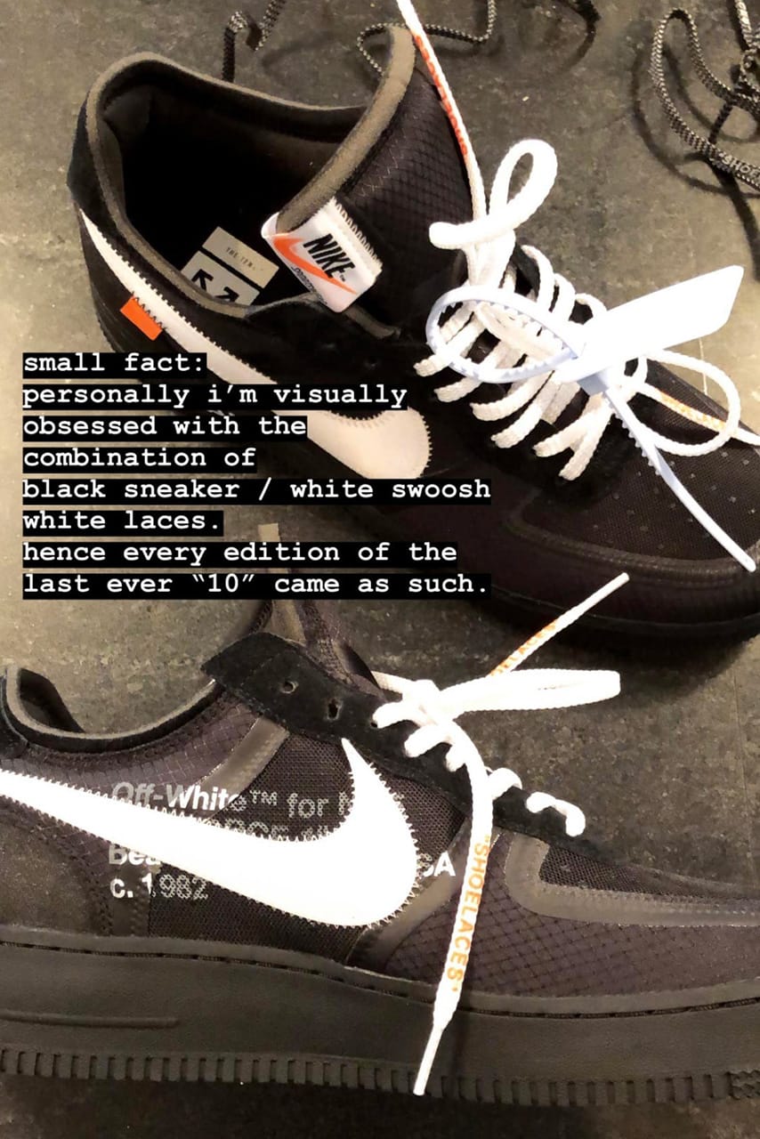 off white air force 1 laces