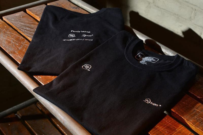 NEIGHBORHOOD & WTAPS Celebrate HOODS Hong Kong Anniversary With Hand-Printed T-Shirts