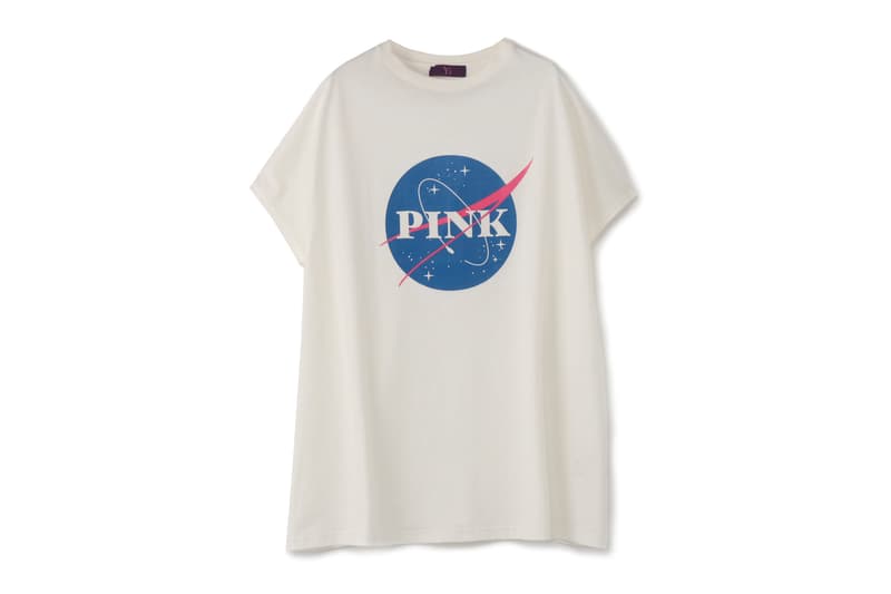 yohji yamamoto pink ys label nasa logo tie dye purple black tee shirt hoodie sweat pants drop release collection womenswear mens print graphic
