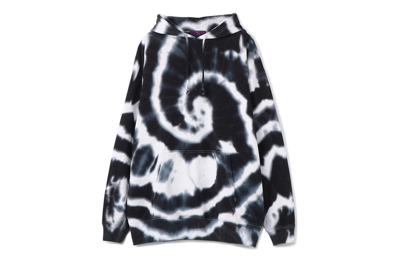 yohji yamamoto pink ys label nasa logo tie dye purple black tee shirt hoodie sweat pants drop release collection womenswear mens print graphic
