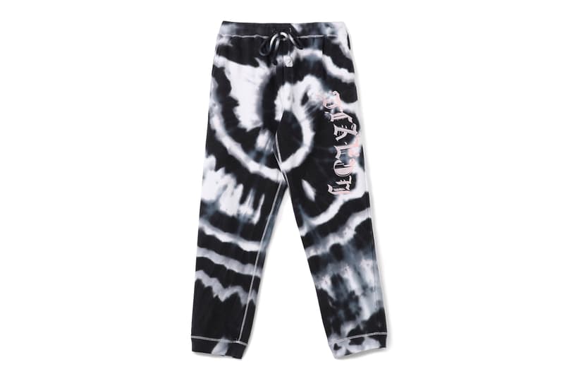 yohji yamamoto pink ys label nasa logo tie dye purple black tee shirt hoodie sweat pants drop release collection womenswear mens print graphic