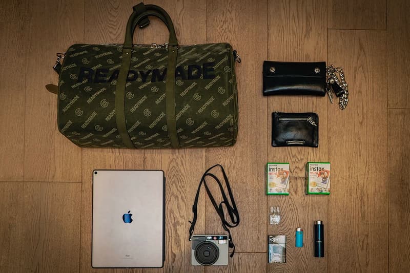 Yuta Hosokawa Readymade Hypebeast Essentials clot birken bag chanel perfume leica camera bic lighter kent cigarette mini film instax chrome hearts wallet pouch leather silver
