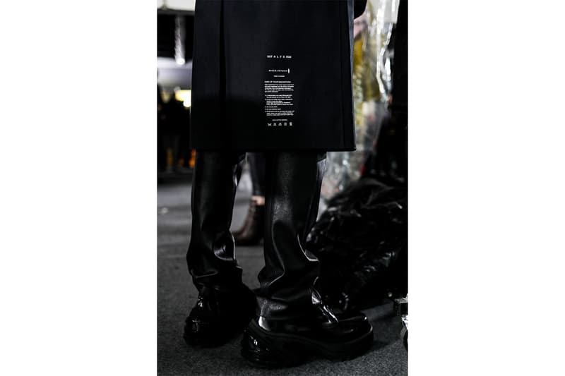 1017 ALYX 9SM Fall Winter 2019 Paris Fashion Week Mens Backstage Shoes Matthew Williams Majocchi Blackmeans Mackintosh Nike