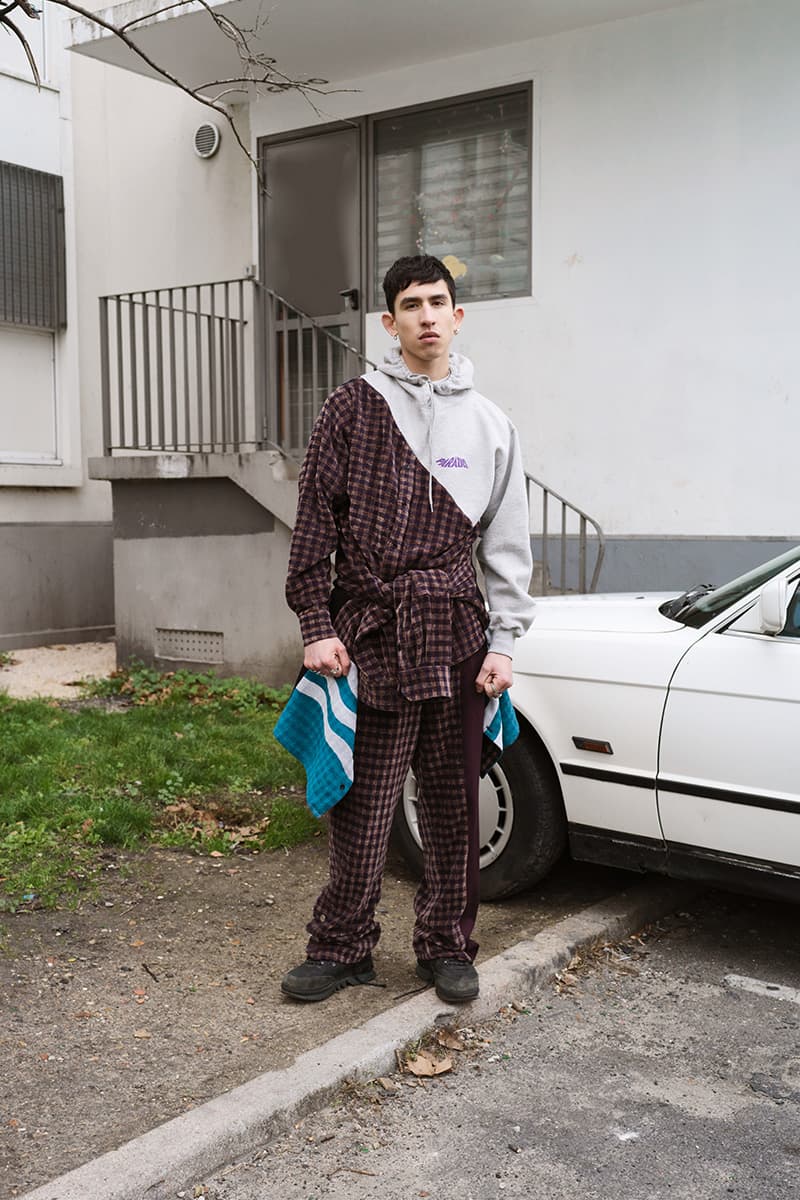 3.PARADIS "CALAVIÑAS" FW19 Lookbook fall/winter 2019 editorial menswear Artistic director Emeric Tchatchoua nostalgia money jacket knit sweater pigeons sun trackpants suit blazer