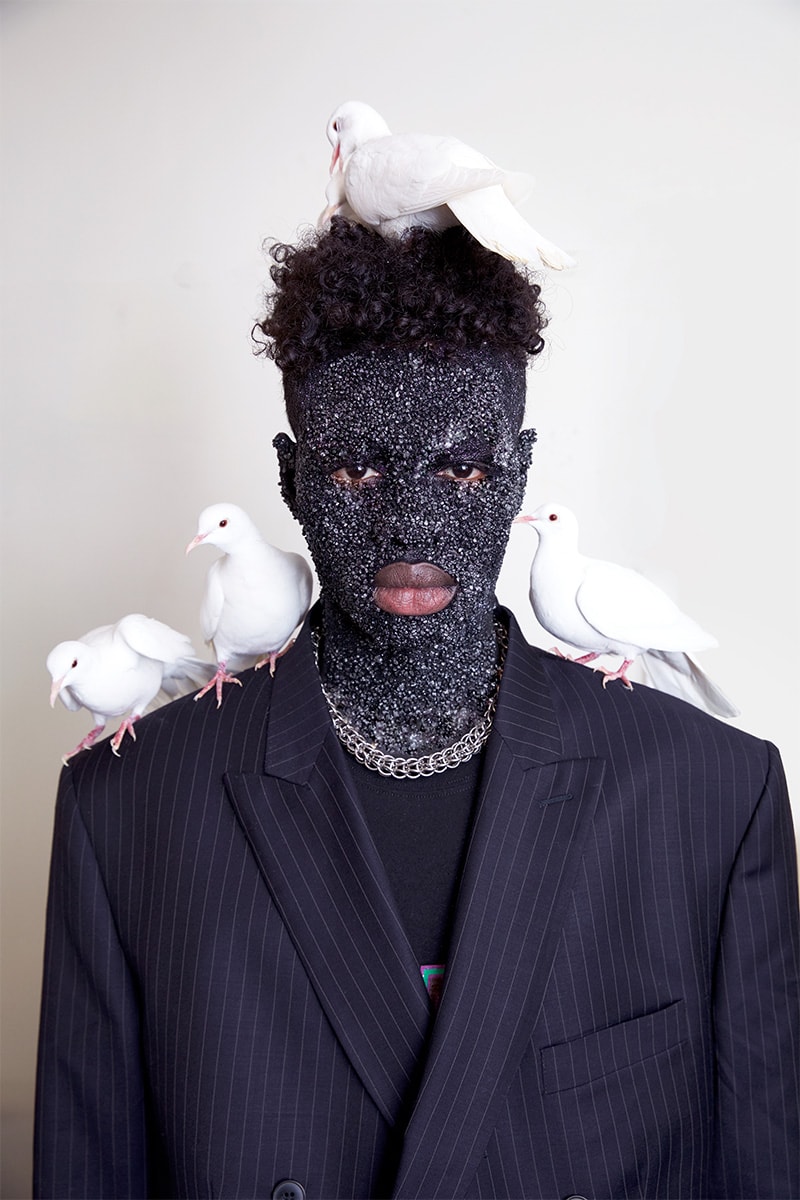 3.PARADIS "CALAVIÑAS" FW19 Lookbook fall/winter 2019 editorial menswear Artistic director Emeric Tchatchoua nostalgia money jacket knit sweater pigeons sun trackpants suit blazer