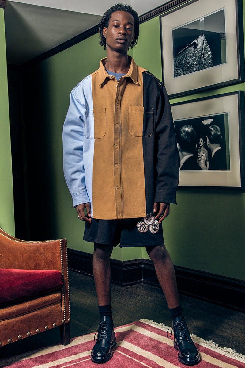 424 Spring Summer 2019 Collection Lookbook guillermo andrade Fairfax FOURTWOFOUR Jacket hoodie Jeans Denim 