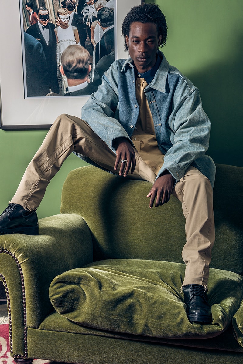 424 Spring Summer 2019 Collection Lookbook guillermo andrade Fairfax FOURTWOFOUR Jacket hoodie Jeans Denim 