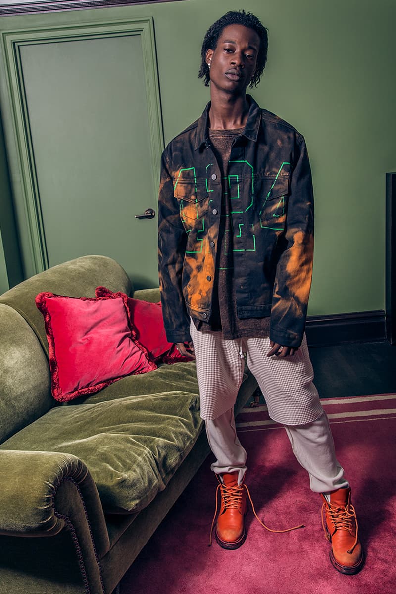 424 Spring Summer 2019 Collection Lookbook guillermo andrade Fairfax FOURTWOFOUR Jacket hoodie Jeans Denim