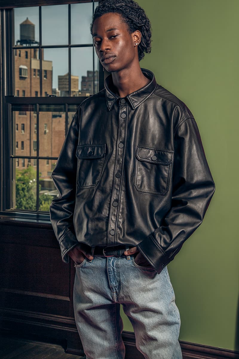 424 Spring Summer 2019 Collection Lookbook guillermo andrade Fairfax FOURTWOFOUR Jacket hoodie Jeans Denim