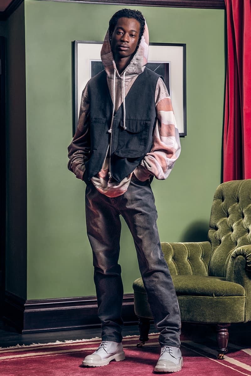 424 Spring Summer 2019 Collection Lookbook guillermo andrade Fairfax FOURTWOFOUR Jacket hoodie Jeans Denim 