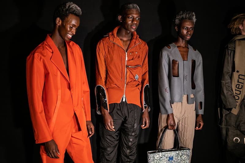A-COLD-WALL* Fall Winter 2019 London Fashion Week Mens Runway Presentation Samuel Ross Nike Zoom Vomero +5 Show Collection BIRTH.ORGAN.SYNTH.