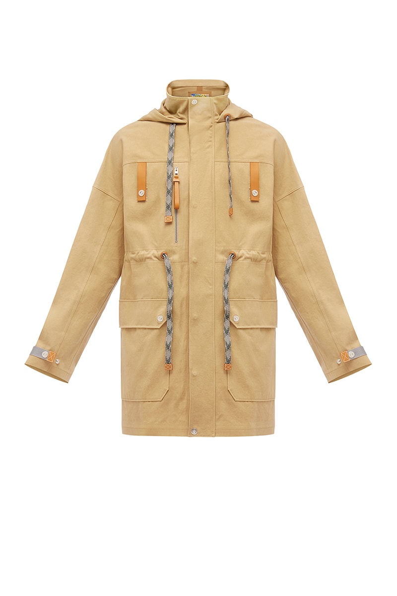 LOEWE eye nature capsule collection rucksack day pack messenger bag shoulder boots leather shoes adventure outdoors clothing fleece jacket mountain parka shorts cargo graphic tee shirt long sleeve short January 10 2019