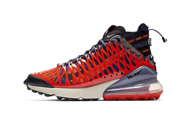 ISPA Air Max 270 SP SOE Nike Blue Void Terra Orange Cage Frame Technical Kiko Kostadinov ASICS Details Release Date Closer Look First Look US11