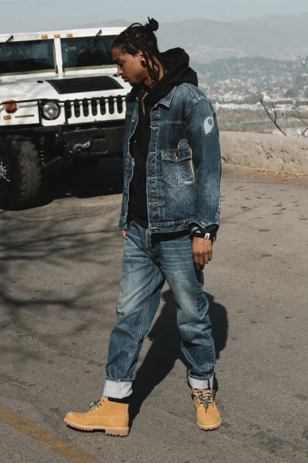 A Bathing Ape Release Vintage Denim Collection Featuring Shark Motifs and Ape Heads 