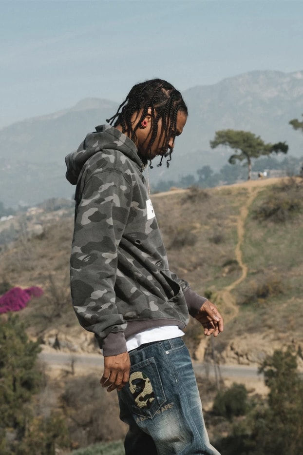 A Bathing Ape Release Vintage Denim Collection Featuring Shark Motifs and Ape Heads 