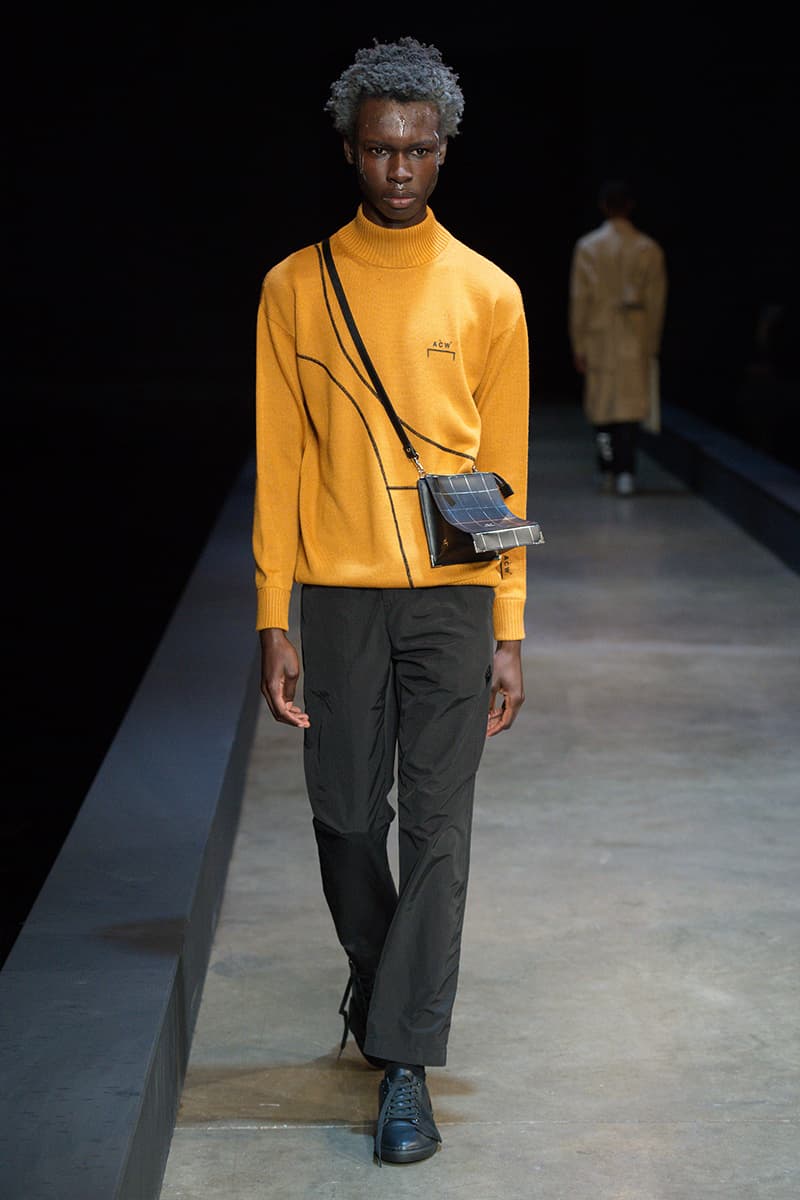 A-COLD-WALL* Fall Winter 2019 London Fashion Week Mens Runway Presentation Samuel Ross Nike Zoom Vomero +5 Show Collection BIRTH.ORGAN.SYNTH.