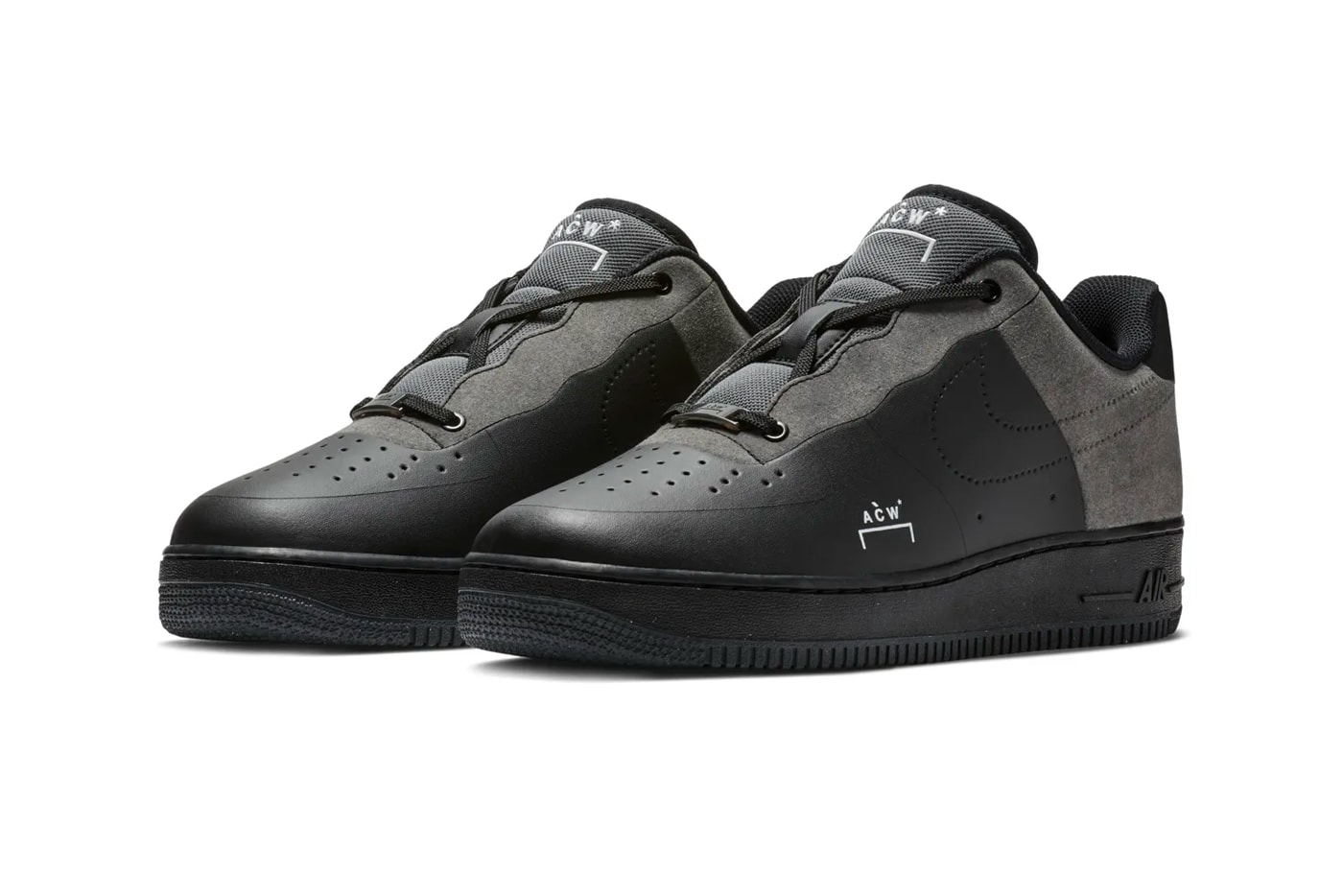 A-COLD-WALL* Nike Air Force 1 Re Release Samuel Ross White Light Grey Black Dark Grey