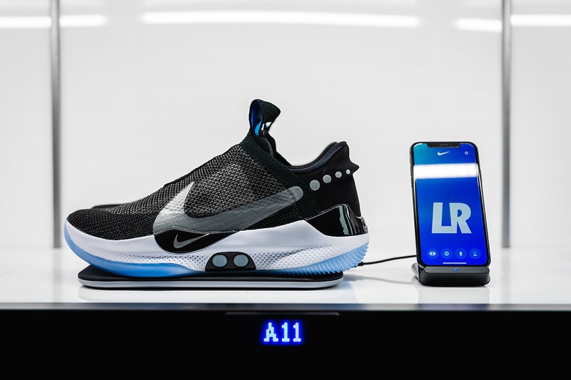 inside nike adapt bb reveal 2019 january footwear nike basketball jayson tatum eric avar wear test on foot event new york city feet model closer look