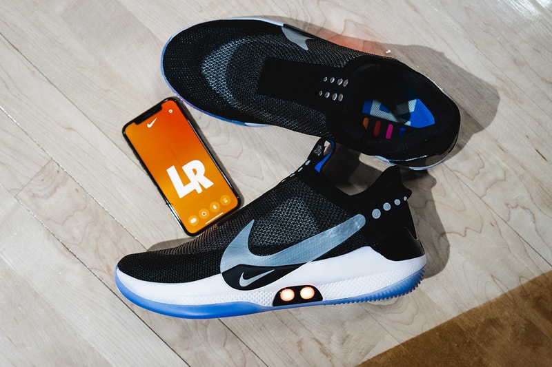 inside nike adapt bb reveal 2019 january footwear nike basketball jayson tatum eric avar wear test on foot event new york city feet model closer look