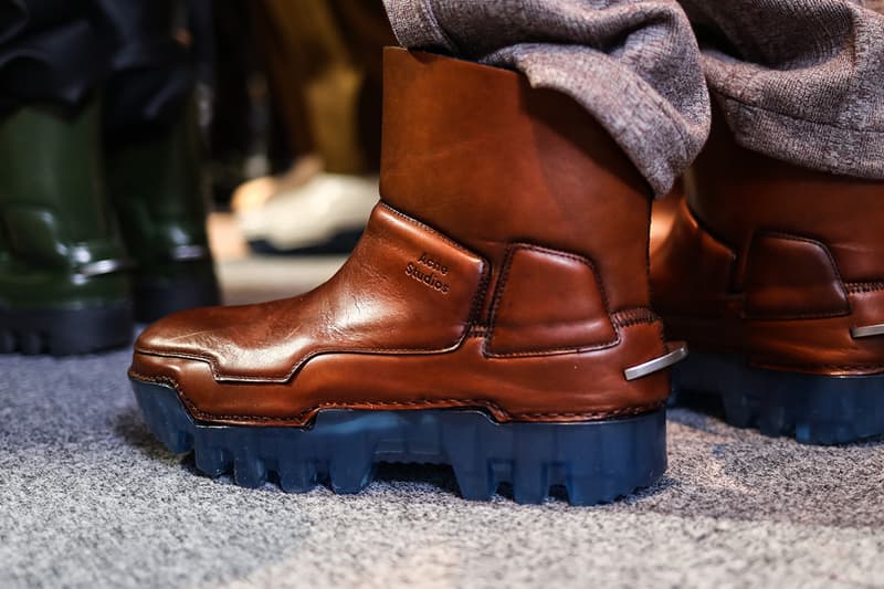 Acne Studios Paris Fashion Week FW19 Backstage Fall/Winter 2019 First Look Closer Jewelry Sneakers Boots Apparel Release Details Jonny Johansson Swedish Fashion