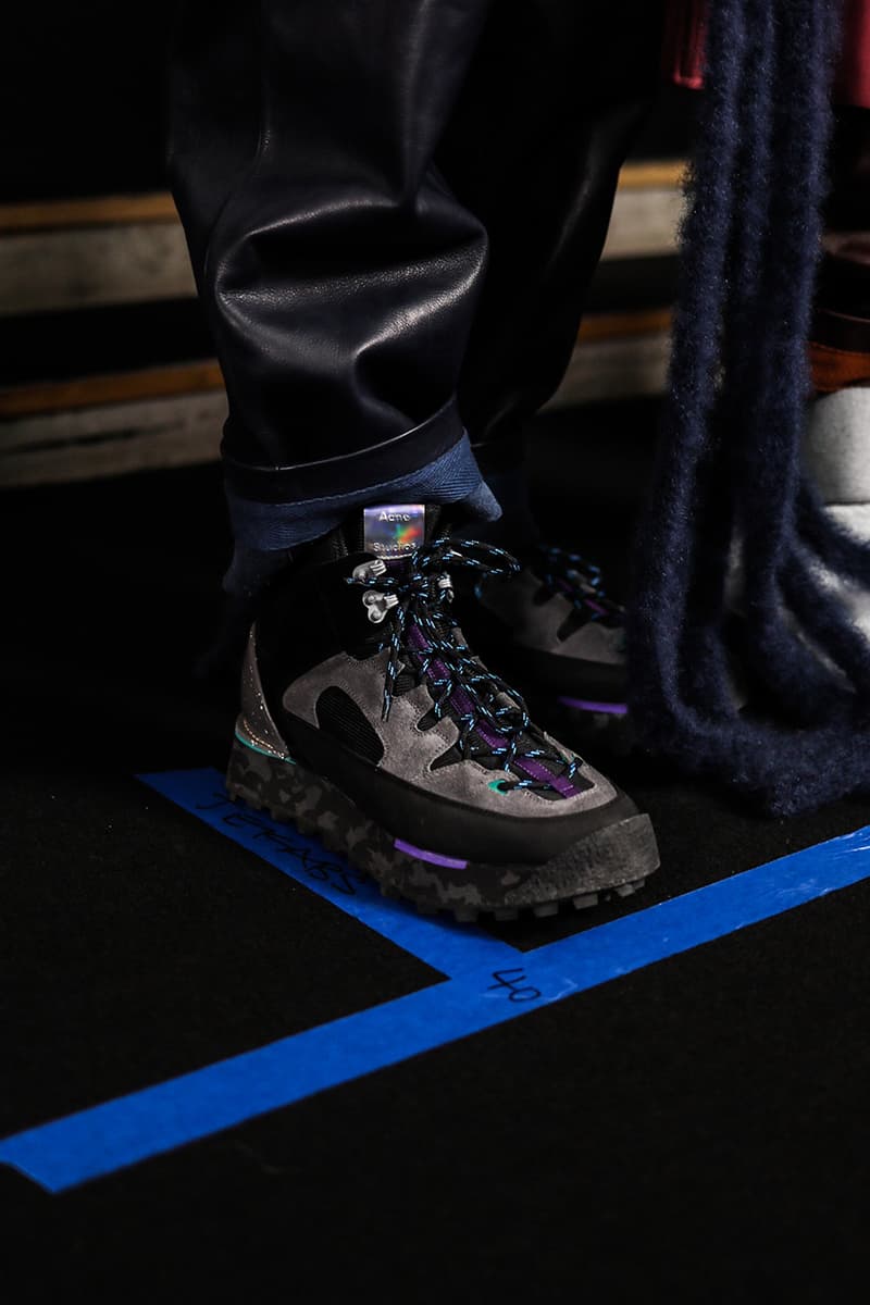 Acne Studios Paris Fashion Week FW19 Backstage Fall/Winter 2019 First Look Closer Jewelry Sneakers Boots Apparel Release Details Jonny Johansson Swedish Fashion