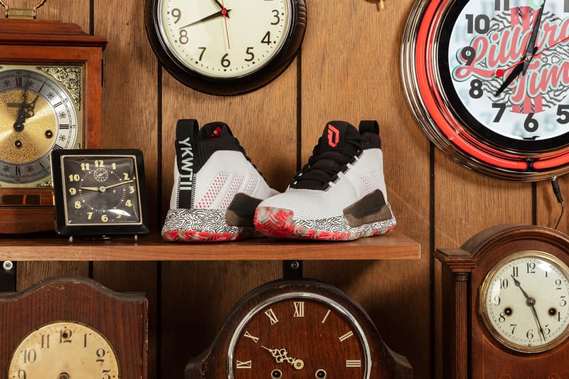 adidas dame 5 footwear basketball portland trailblazer trail blazers hoops 2019 february damian lillard sneakers footwear shoes