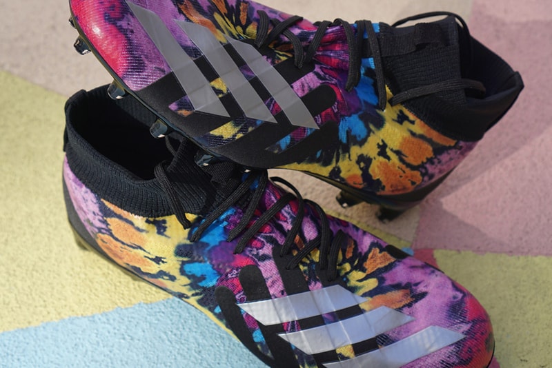 Foot Locker x adidas SPEEDFACTORY Super Bowl LIII Collection cleats sneakers multi colored white boost midsole nfl football SPEEDFACTORY AM4ATL Atlanta 