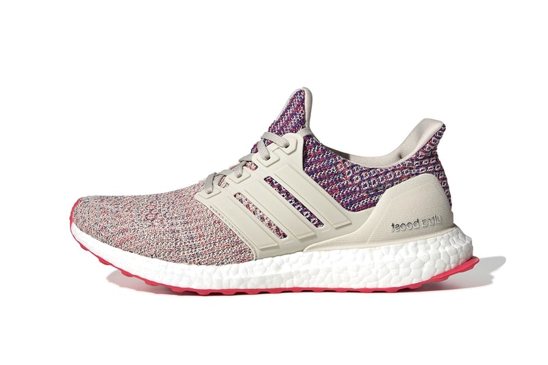 adidas UltraBoost 4.0 Receives Multi-Colored Makeover drop release date info price images red purple sportswear footwear knit three stripes