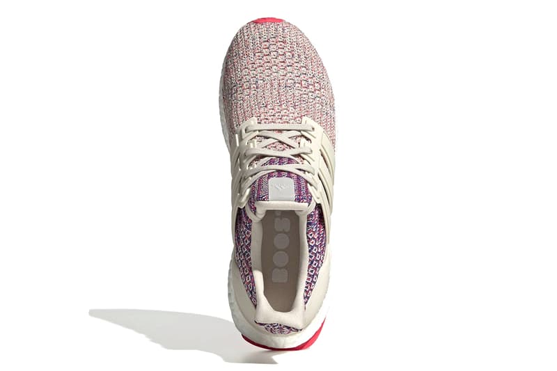 adidas UltraBoost 4.0 Receives Multi-Colored Makeover drop release date info price images red purple sportswear footwear knit three stripes