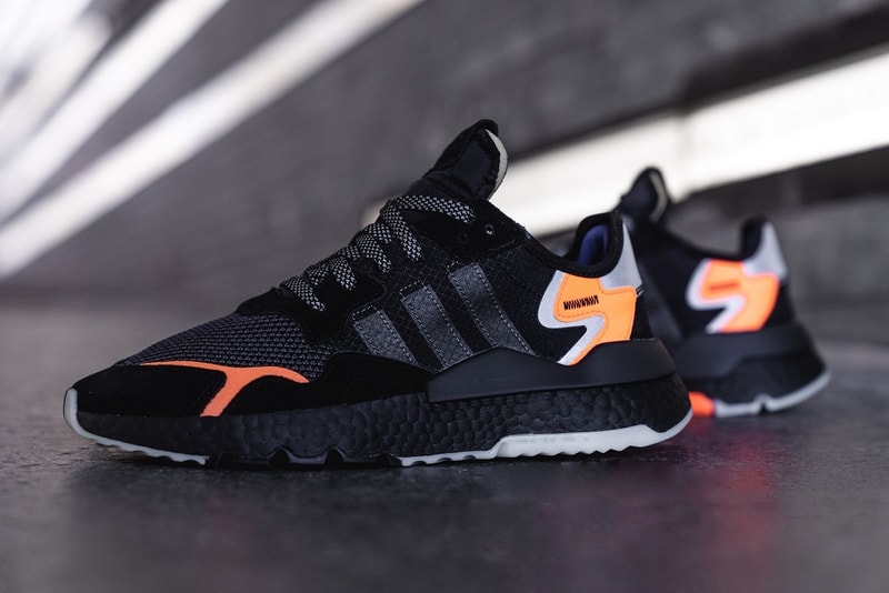 adidas nite jogger core black orange 2019 release date details info january fall winter fw18 2018 12 carbon active blue sneaker sneakers shoe shoes