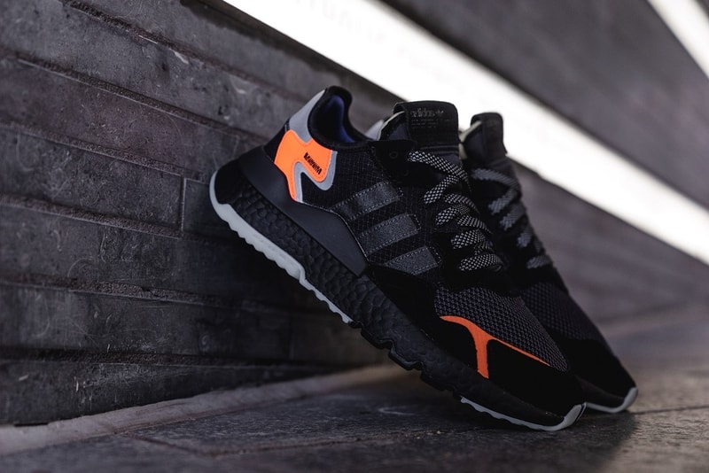 adidas nite jogger core black orange 2019 release date details info january fall winter fw18 2018 12 carbon active blue sneaker sneakers shoe shoes