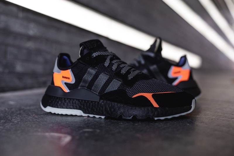 adidas nite jogger core black orange 2019 release date details info january fall winter fw18 2018 12 carbon active blue sneaker sneakers shoe shoes