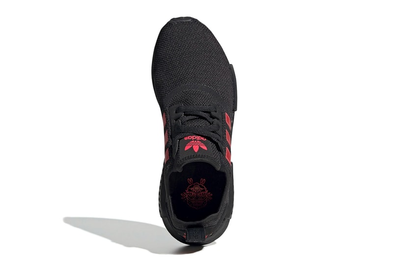 adidas NMD R1 Chinese New Year Release cny celebrations black red year of the pig dragon motif three stripes germany