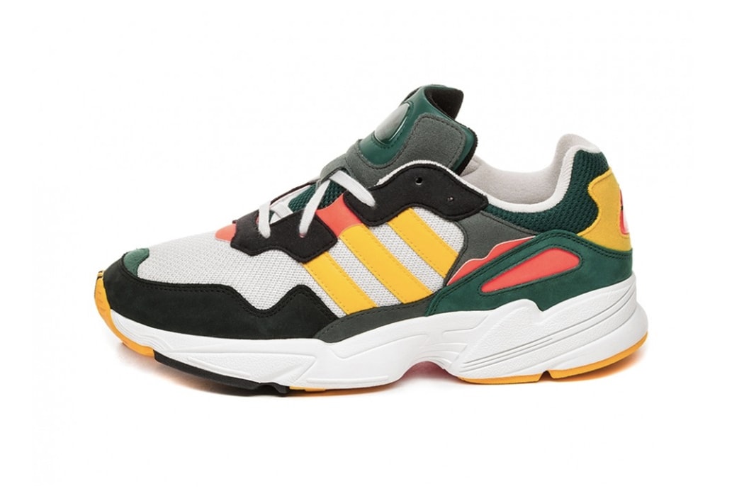 adidas Yung-96 "Grey One/Bold Gold/Solar Red" Sneaker Footwear Trainer Closer Look First Look Chunky Runner Release Date details asphaltgold