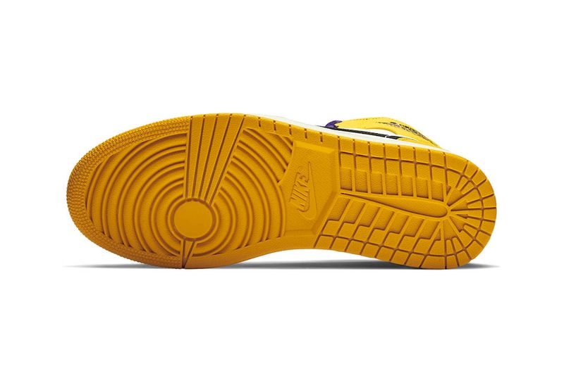 Air Jordan 1 Mid Lakers Colorway Release