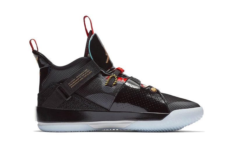 air jordan 33 chinese new year 2019 january footwear jordan brand clean look black red gold year of the pig