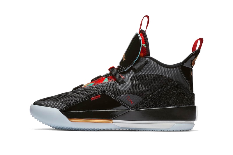 air jordan 33 chinese new year 2019 january footwear jordan brand clean look black red gold year of the pig