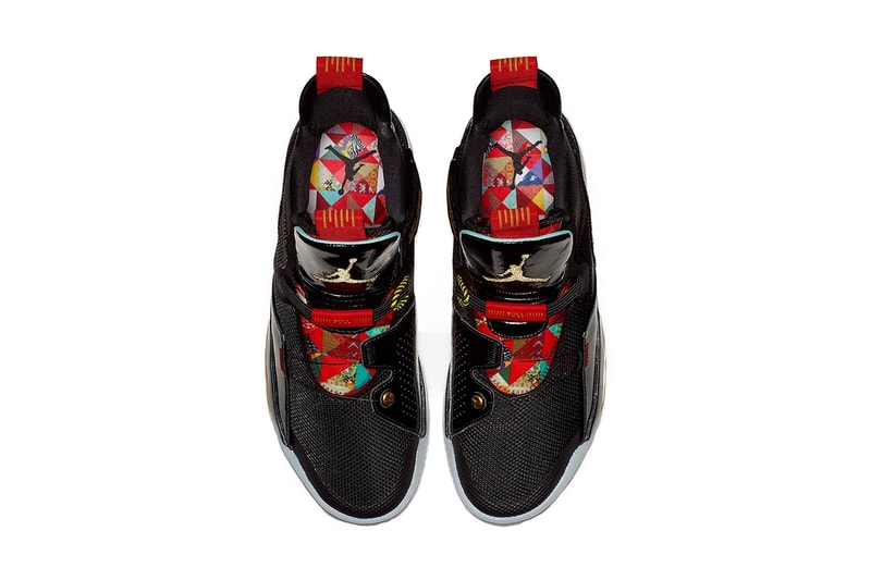 air jordan 33 chinese new year 2019 january footwear jordan brand clean look black red gold year of the pig