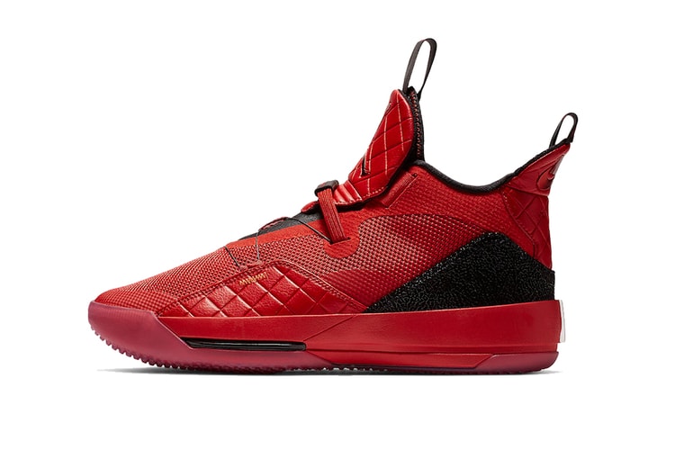 Air Jordan 33 "University Red" Adds Quilted Pattern for a Luxe Look