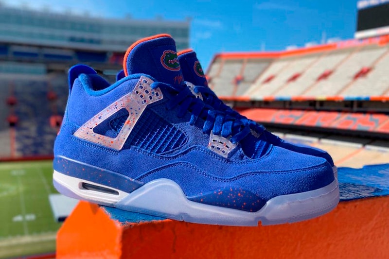 Air Jordan 4 Florida Gators PE closer look football america jordan brand