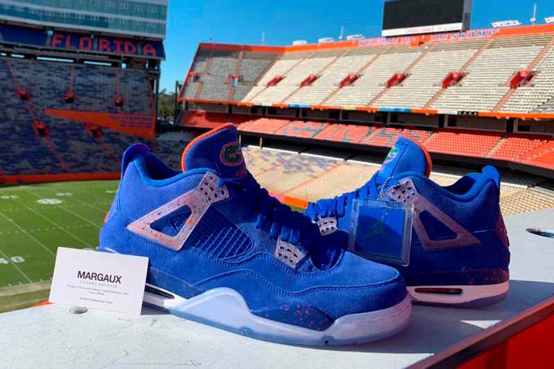 Air Jordan 4 Florida Gators PE closer look football america jordan brand