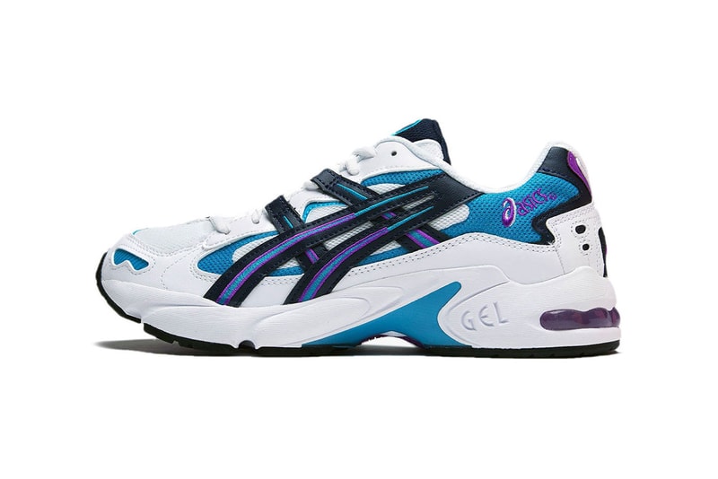 asics gel kayano 5 og sneaker teal purple white release