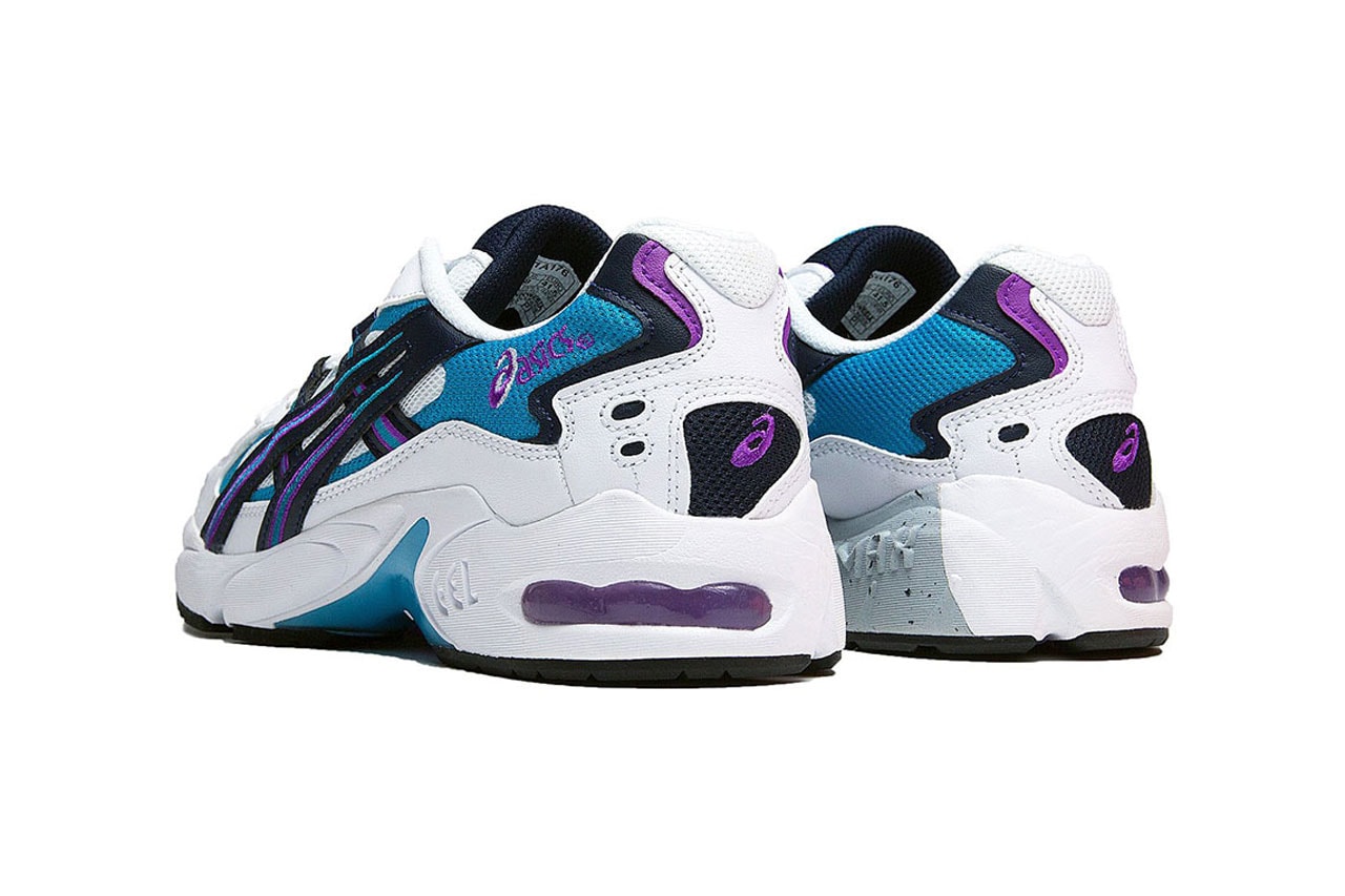asics gel kayano 5 og sneaker teal purple white release