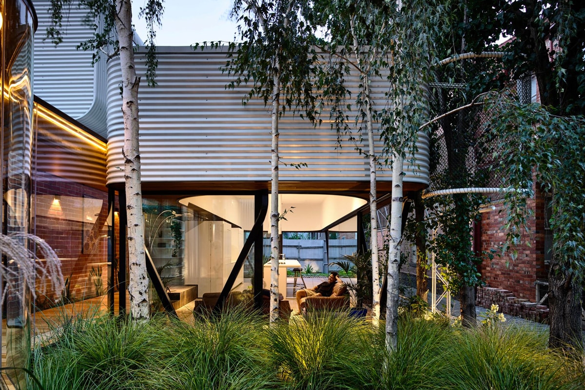 Austin Maynard Architects Design "Forever House" family home terrace fitzroy community garden