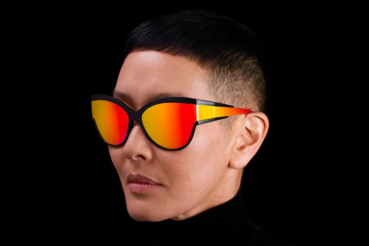 A Full Look a Balenciaga's First Kering Eyewear Collection