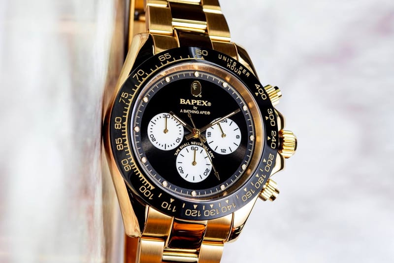 Bape Bape A Bathing Ape Type 1 Bapex Watch Rose Gold | Grailed